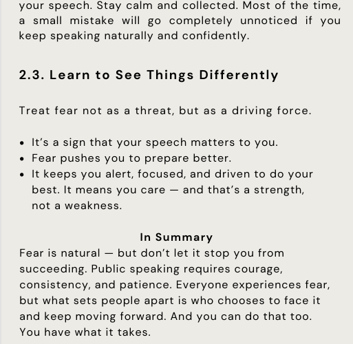 Speak With Confidence. Become the person everyone listens to.